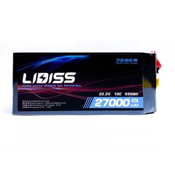 Welion 6S 22.2V 10C 27000mAh Semi-solid State Lipo Battery for RC Airplane Multi-rotor Quadcopter Drone Robot